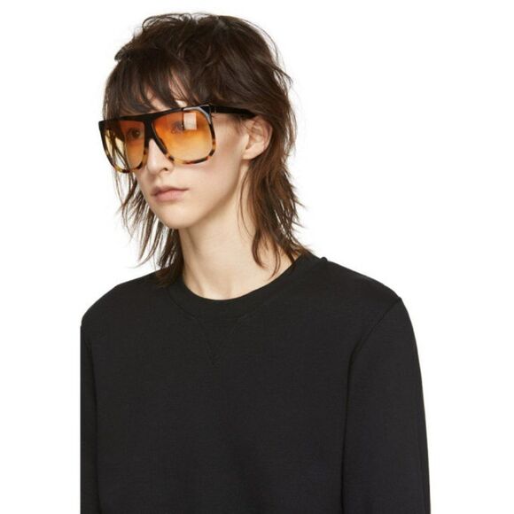NEW Loewe LW40001F FILIPA 56E Dark Havana Blond Brown Shield Women Sunglasses main image 7